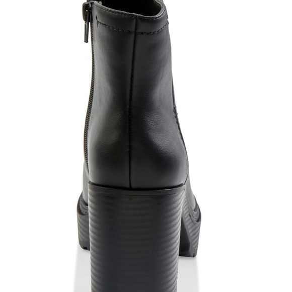 Almond Toe Bootie Block Heel - Picture 3 of 3